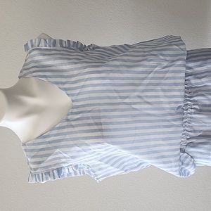 Shein Blue Stripped Pijama Set size XL $15